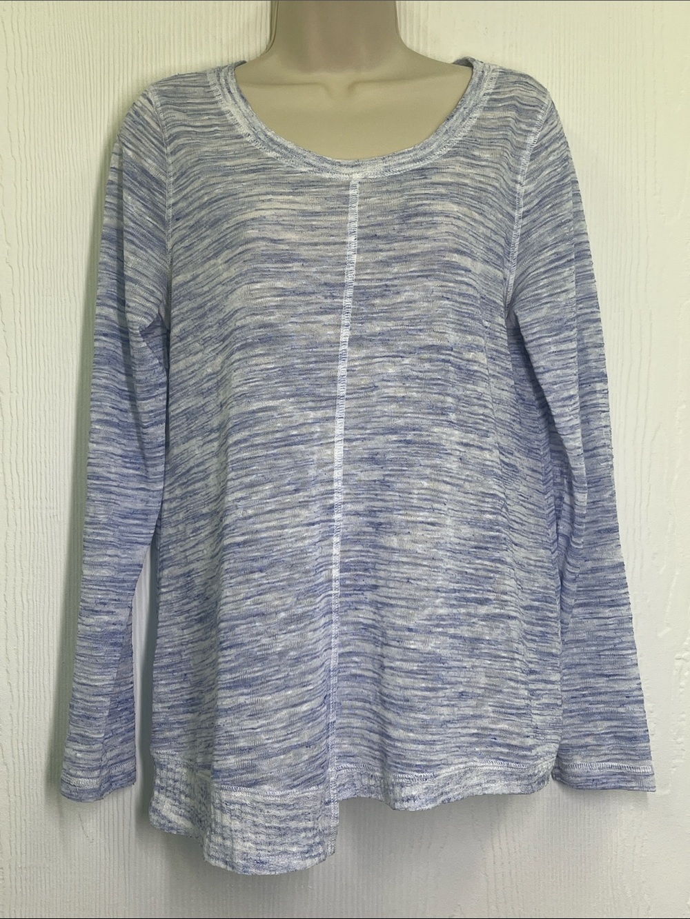 Anthropologie - Akemi + Kin Ezri Space Dye Lightweight Asymmetrical Blouse Med